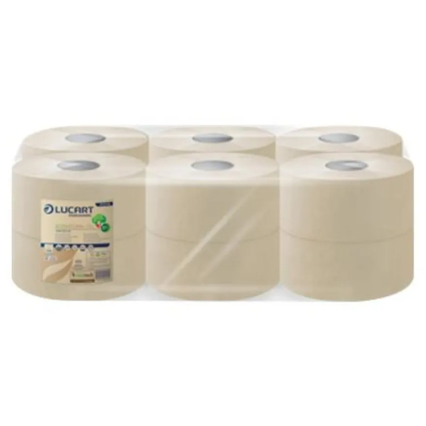 Lucart EcoNatural 180 - papier toilette - 12 rouleaux - 180 m