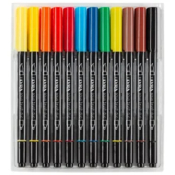 Lyra Aqua Brush Duo - 36 Feutres pinceaux double pointe - couleurs assorties