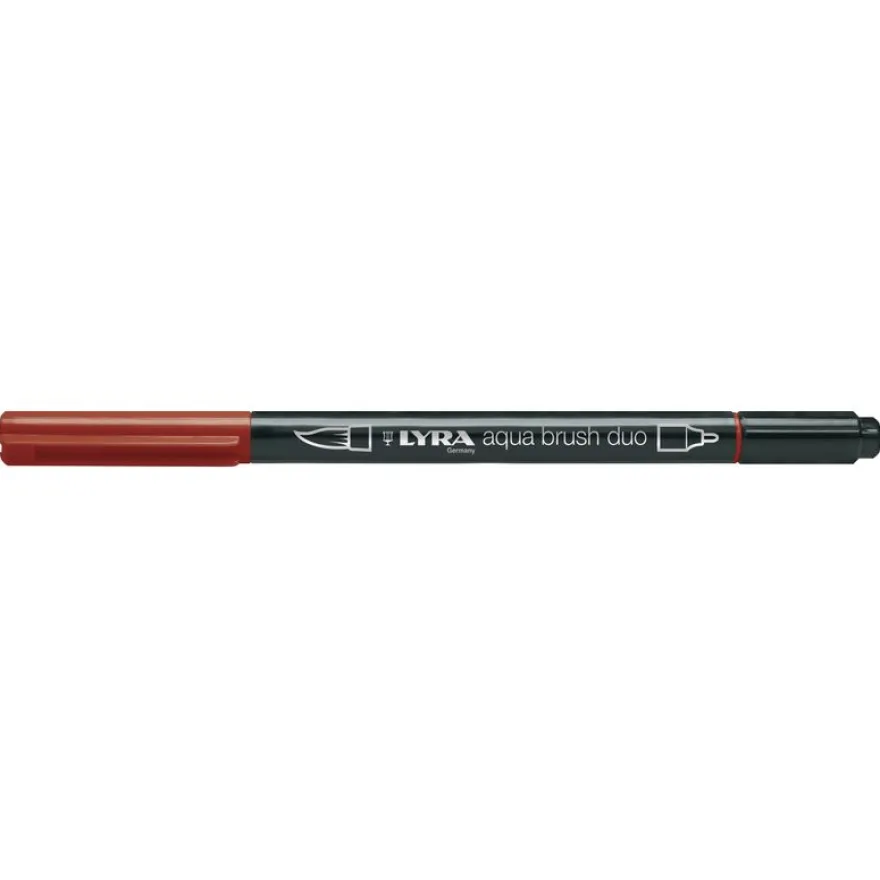 Lyra Aqua Brush Duo - Feutre pinceau double pointe - rouge Venise