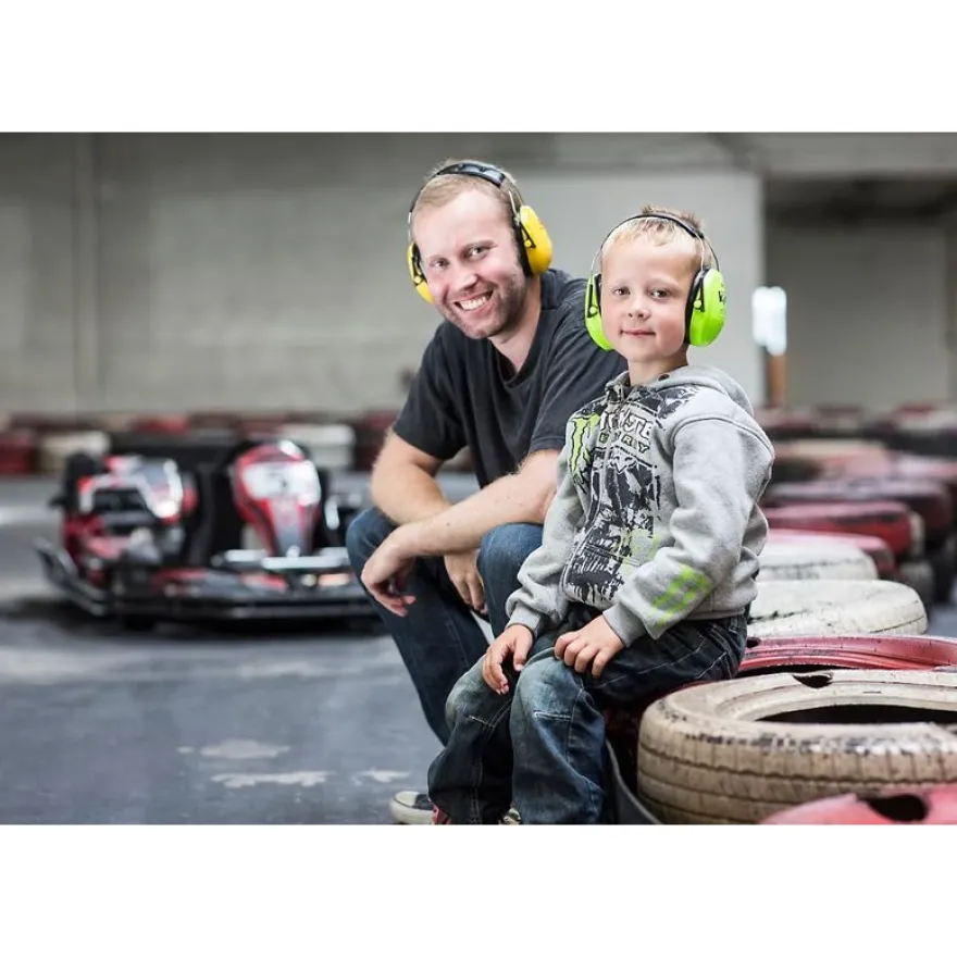 3M Peltor kid - Casque anti-bruit pour enfant - vert fluo/noir