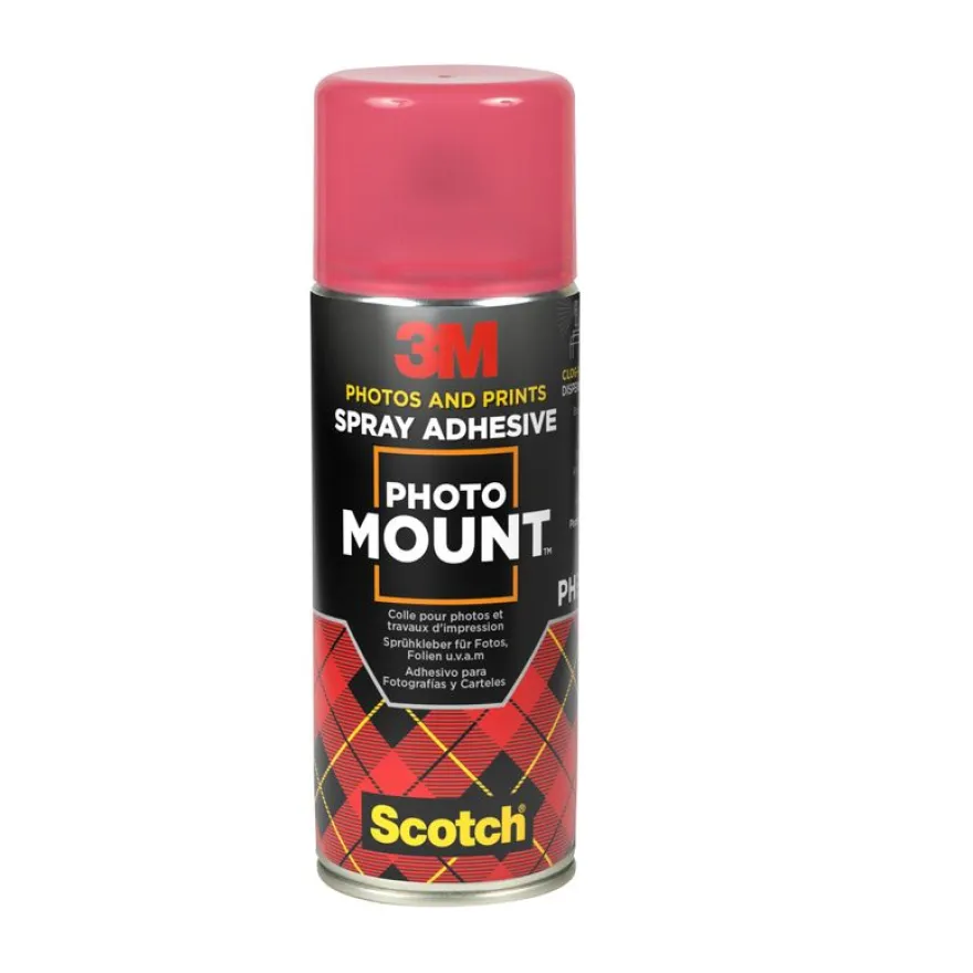 3M PhotoMount - Bombe de colle aérosol - Transparent - 400 ml