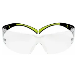 3M SecureFit 400 series SF400C - Lunettes de protection - verre clair - bold neon green temples