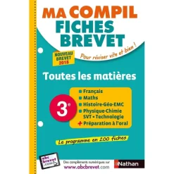 Ma compil fiches brevet - Toutes les matières