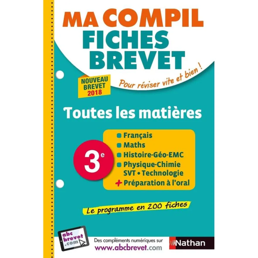 Ma compil fiches brevet - Toutes les matières