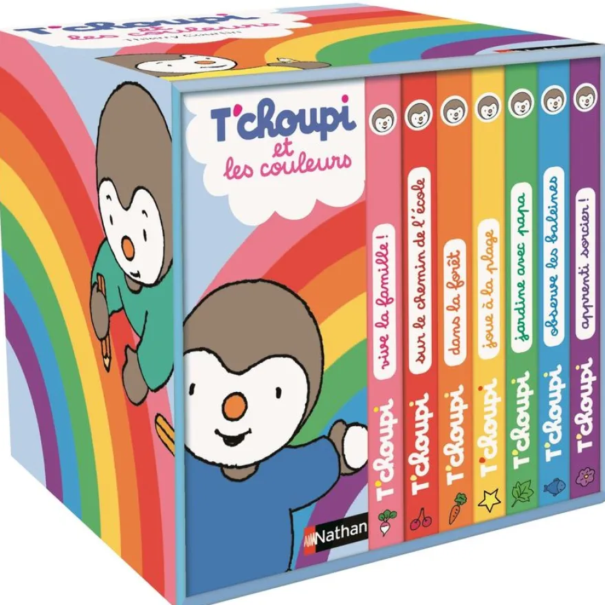 Ma petite bibliothèque des couleurs T'choupi : 7 histoires pour découvrir les couleurs - dès 2 ans