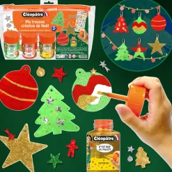 Ma Trousse Créative de Noël - 8 suspensions de Noël en carton épais à décorer