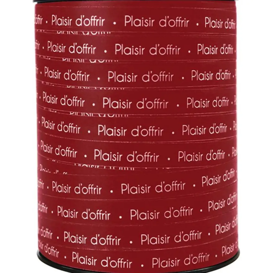 Maildor - Bolduc - ruban d'emballage 10 mm x 250 m - plaisir d'offrir rouge