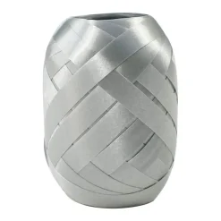 Maildor - Bolduc oeuf lisse - ruban d'emballage 7 mm x 10 m - argent