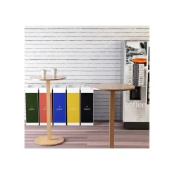 Mange debout WOODY - diamètre 60 cm - H110 cm - plateau hêtre