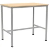 Mange-debout BEST 3800 - plateau ép.24 mm stratifié - chant ABS - piètement époxy - 120x80cm - H110 cm