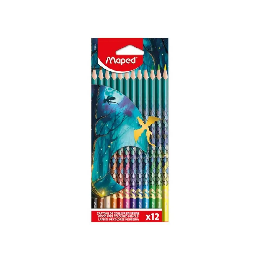 Maped – 12 crayons de couleur – Dragon