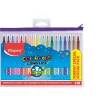 Maped – 18 feutres de coloriage Color’Peps en trousse zippée – pointe moyenne