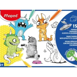 Maped - 15 papiers magiques à colorier