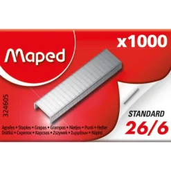 Maped - Boîte de 1000 Agrafes 26/6 - jusqu'à 20 feuilles