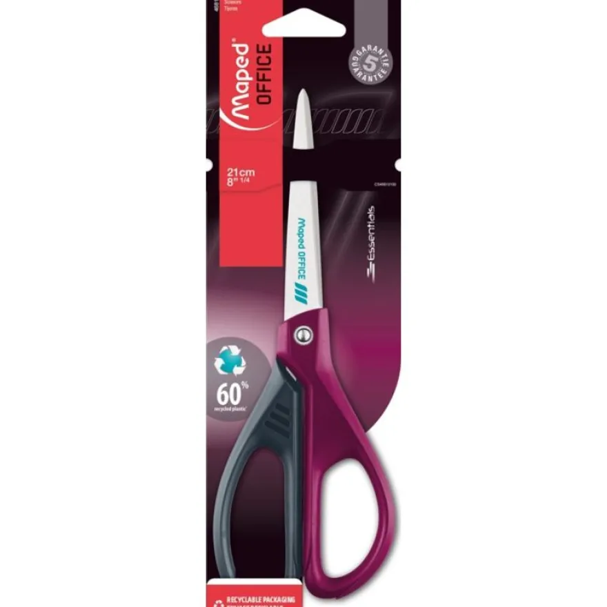 Maped - Ciseaux décorés Essentials Green - 21 cm symétriques