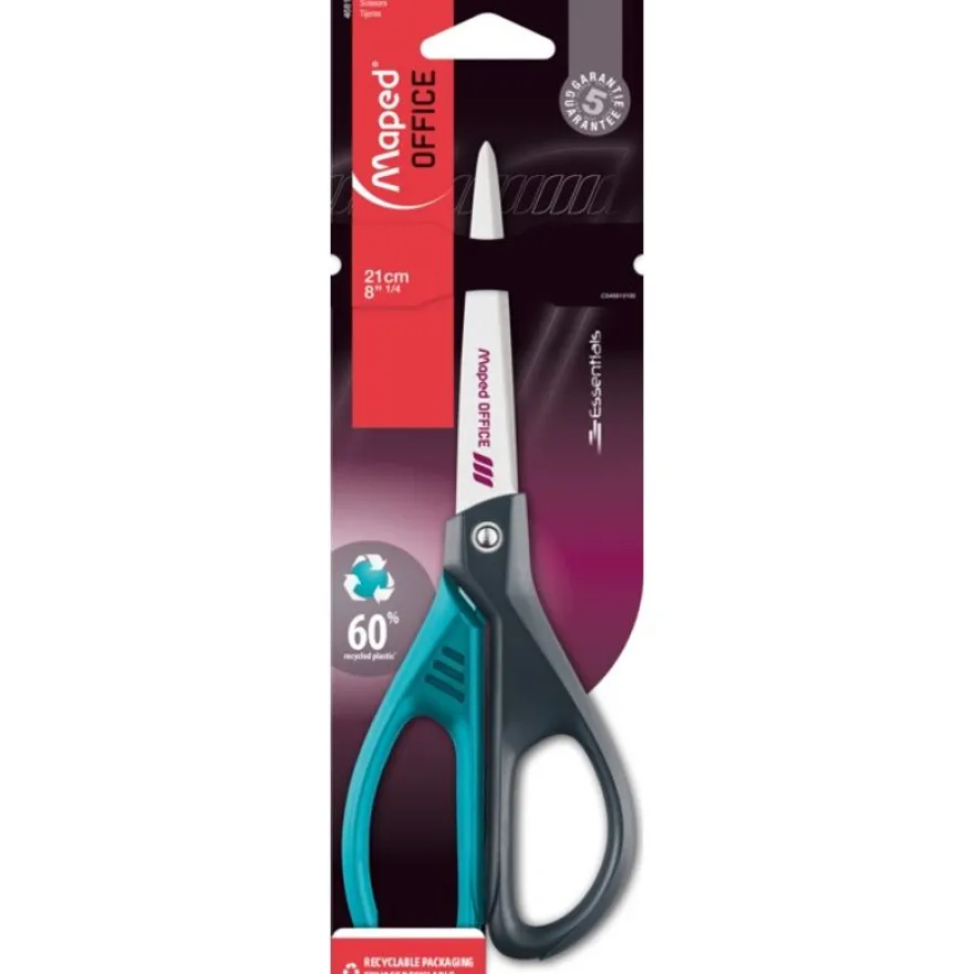 Maped - Ciseaux décorés Essentials Green - 21 cm symétriques