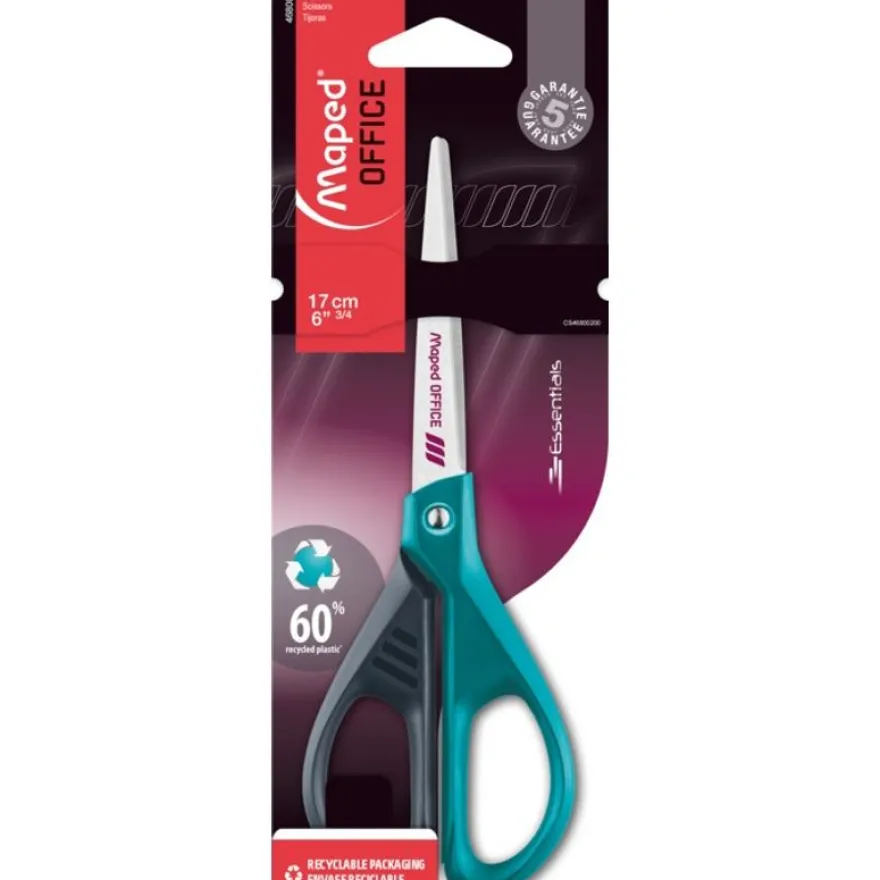 Maped - Ciseaux décorés Essentials Green - 17 cm symétriques