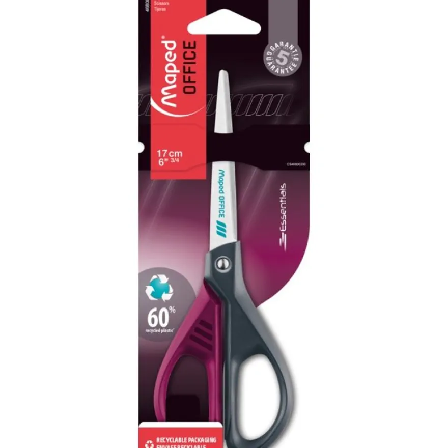 Maped - Ciseaux décorés Essentials Green - 17 cm symétriques