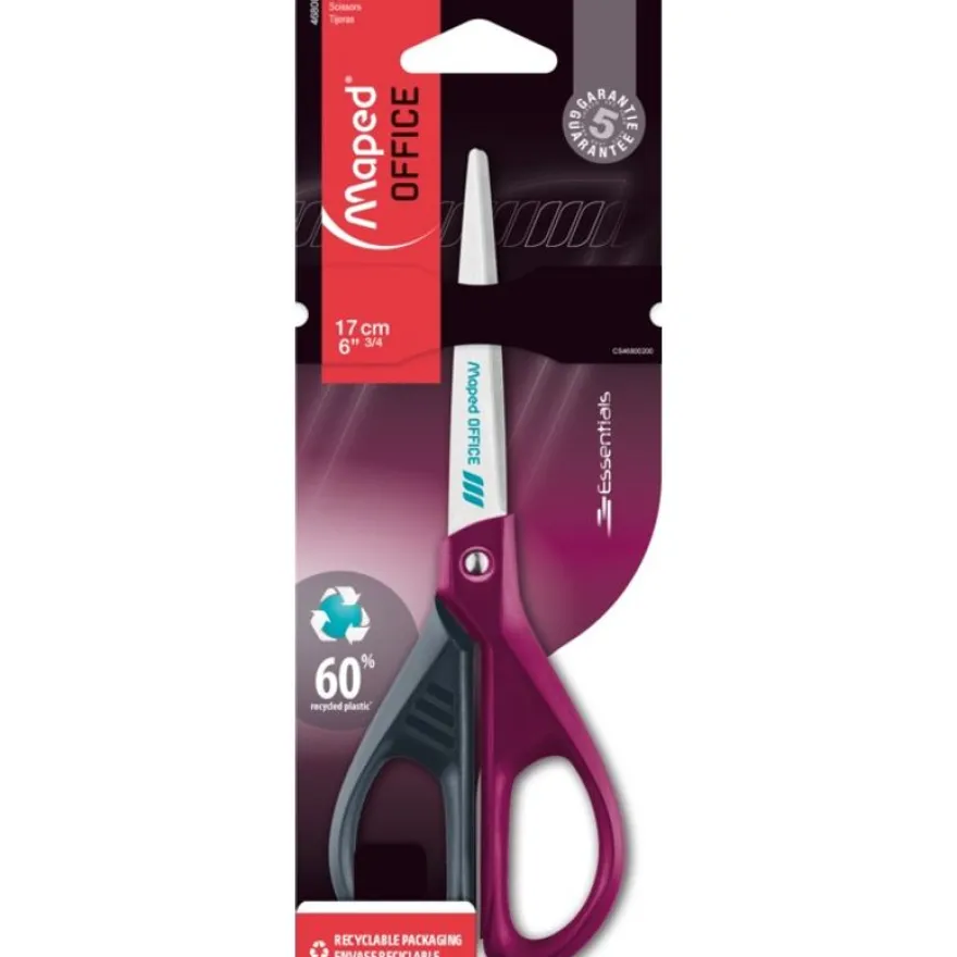Maped - Ciseaux décorés Essentials Green - 17 cm symétriques