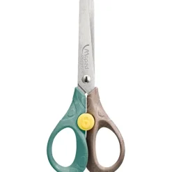 MAPED - Ciseaux SECURITY 13 cm SMILING PLANET - bouton de sécurité - en bois - coloris assortis