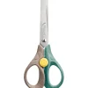 MAPED - Ciseaux SECURITY 13 cm SMILING PLANET - bouton de sécurité - en bois - coloris assortis