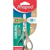 MAPED - Ciseaux VIVO GAUCHER 12 cm SMILING PLANET - en bois - coloris assortis
