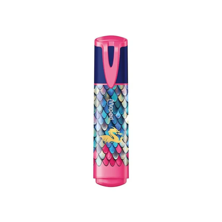 Maped - Dragon - 4 surligneurs - vert, rose, jaune, doré - 1-5 mm