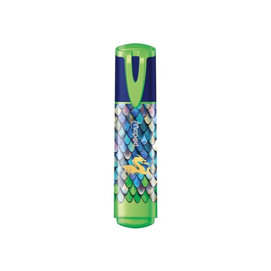Maped - Dragon - 4 surligneurs - vert, rose, jaune, doré - 1-5 mm