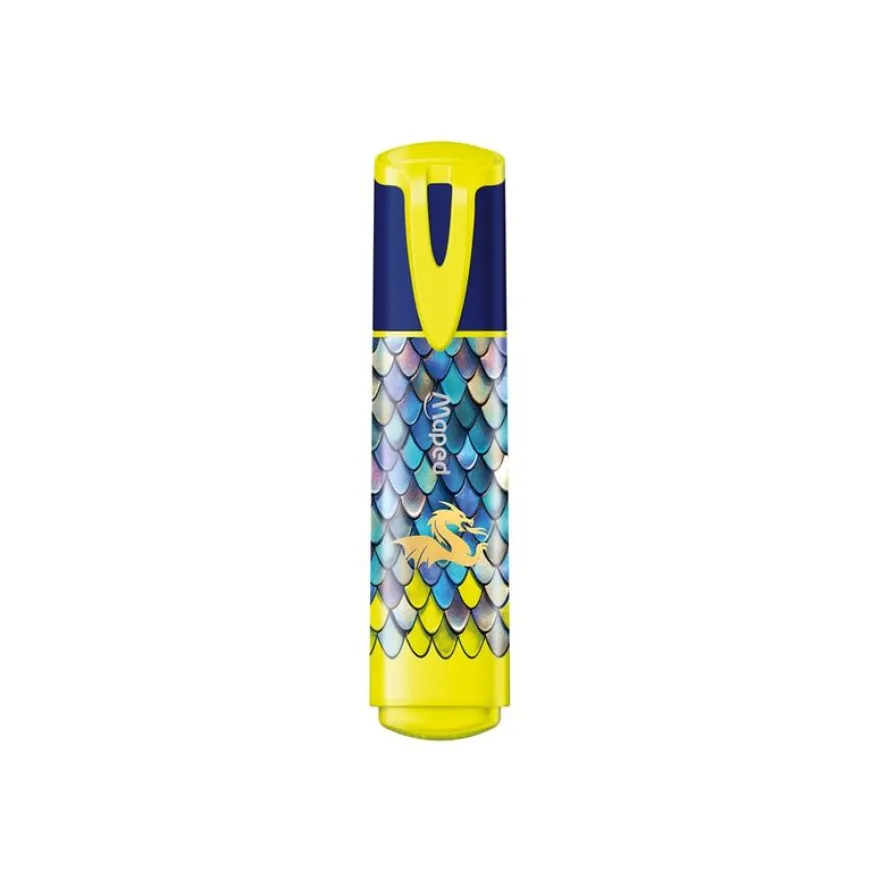 Maped - Dragon - 4 surligneurs - vert, rose, jaune, doré - 1-5 mm