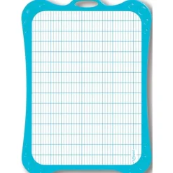Maped - Kit ardoise blanche avec des motifs grille bleue - avec feutre et effaceur - grands carreaux (seyes) - cadre bleu