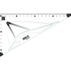 Maped - Kit de traçage 3 pièces : règle 30 cm, équerre 2 en 1, rapporteur 180°