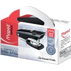 Maped - Mini Agrafeuse Essentials E3524 - capacité de 15 feuilles - agrafes 24/6 ou 26/6