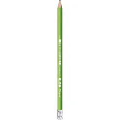 MAPED - Pot de 22 Crayons graphite + guide doigts BLACK'PEPS KIDY LEARN triangulaire HB - embout gomme -41% matière recyclée - décors assortis