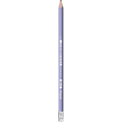 MAPED - Pot de 22 Crayons graphite + guide doigts BLACK'PEPS KIDY LEARN triangulaire HB - embout gomme -41% matière recyclée - décors assortis