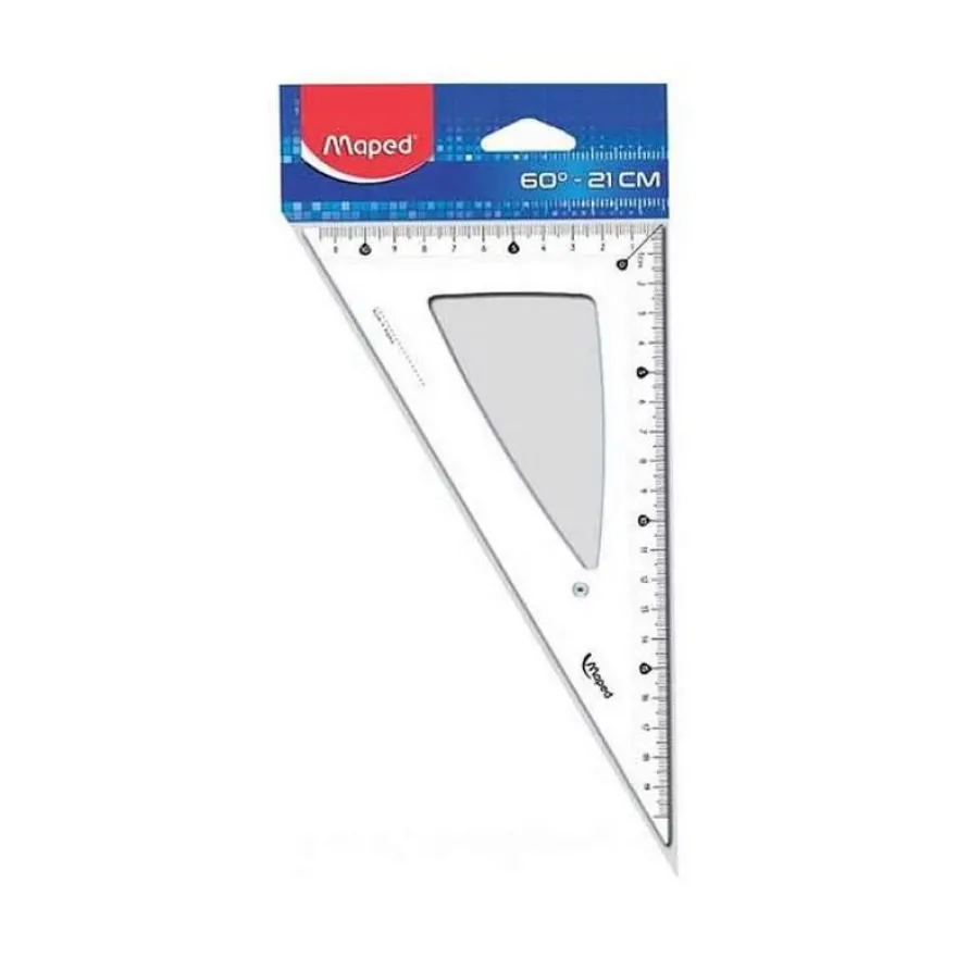 Maped - équerre en plastique - 21 cm - Angle 60°