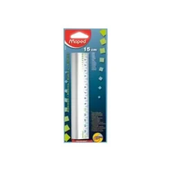 Maped - Règle plate - 15 cm - Aluminium