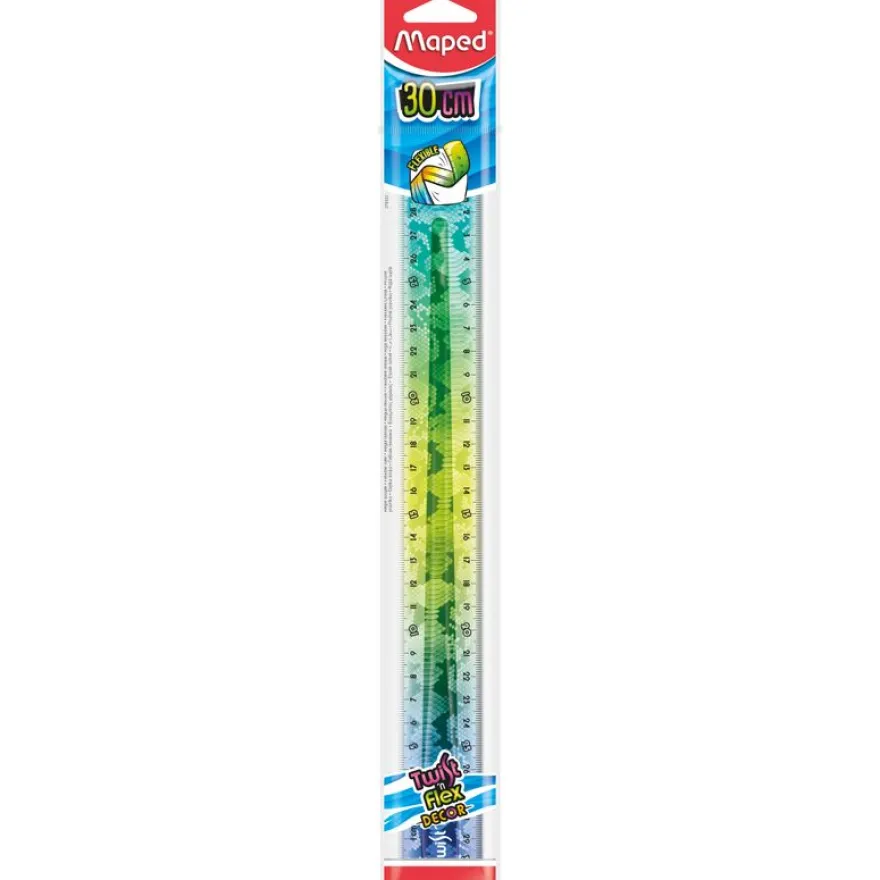 MAPED - Règle plate Twist’n Flex Animal 30 cm - sachet individuel brochable