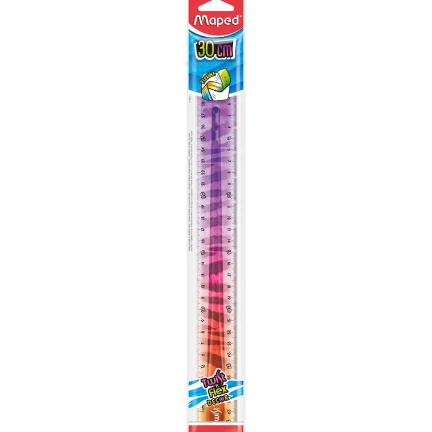 MAPED - Règle plate Twist’n Flex Animal 30 cm - sachet individuel brochable