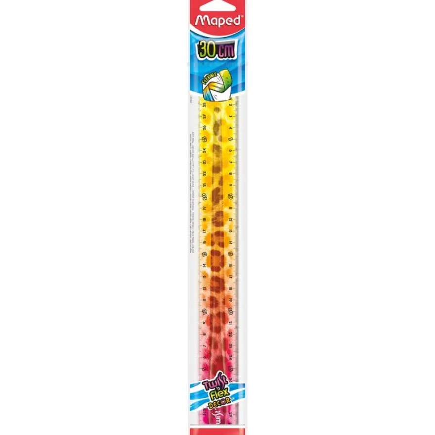 MAPED - Règle plate Twist’n Flex Animal 30 cm - sachet individuel brochable