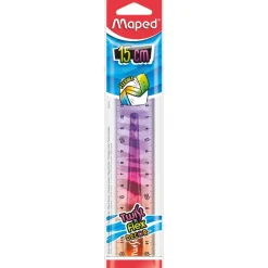 MAPED - Règle plate Twist’n Flex Animal 15 cm - sachet individuel brochable