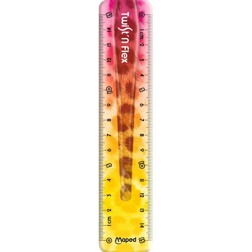 MAPED - Règle plate Twist’n Flex Animal 15 cm - sachet individuel brochable