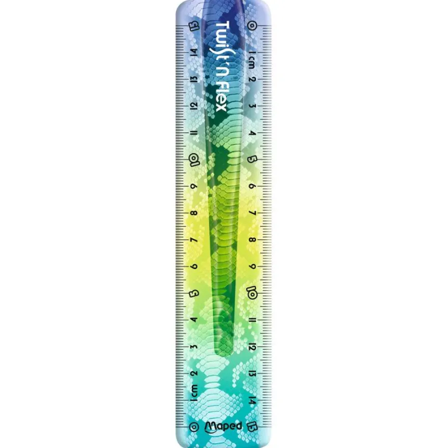 MAPED - Règle plate Twist’n Flex Animal 15 cm - sachet individuel brochable
