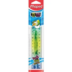 MAPED - Règle plate Twist’n Flex Animal 15 cm - sachet individuel brochable