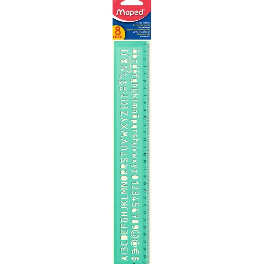 Maped - Trace lettres - 30 cm - 8 mm