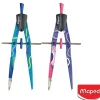 Maped Bow Precision System - Coffret compas 3 pièces - violet ou bleu