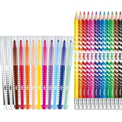 Maped Color'Peps Oops - Combo Pack avec 10 feutres effaçables avec 2 effaçeurs + 12 crayons de couleur effaçables