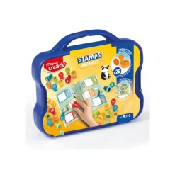 Maped Creativ - Ensemble de timbre d'artisanat - 26 pièces - animaux - rouge, orange, jaune, bleu, vert