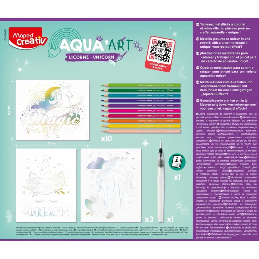MAPED CREATIV - Peinture AQUA ART - LICORNE