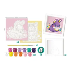 Maped Creativ - Peinture par numéro - cat and rabbit