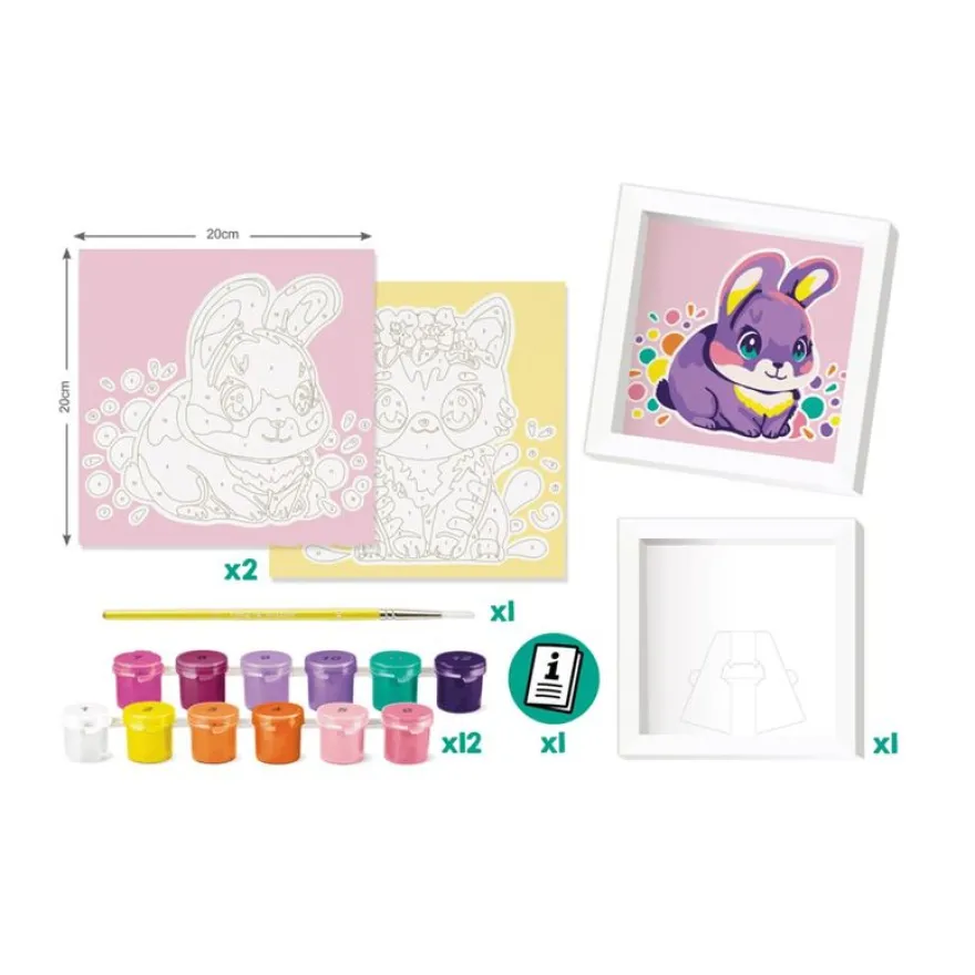 Maped Creativ - Peinture par numéro - cat and rabbit